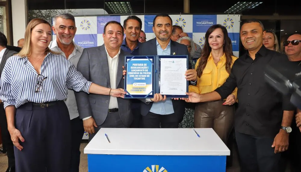 Governador Wanderlei Barbosa assina autorização do concurso da Polícia Civil com 381 vagas