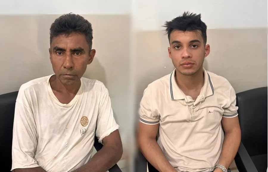 Após serem ouvidos pelo delegado plantonista, Antônio Carlos Alves Monteiro e Epitácio da Costa Neto foram autuados em flagrante pelos crimes de estelionato – Foto: Alessandro Ferreira.