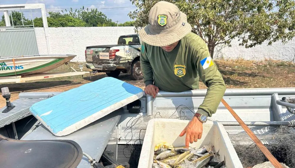 Durante a Operação Piracema, foram apreendidos 106 kg de pescado.