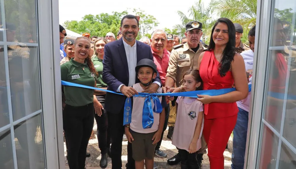 Governador, Wanderlei Barbosa, e a primeira-dama, Karynne Sotero, participam da inauguração do Centro de Equoterapia da Polícia Militar no Palacinho, em Palmas