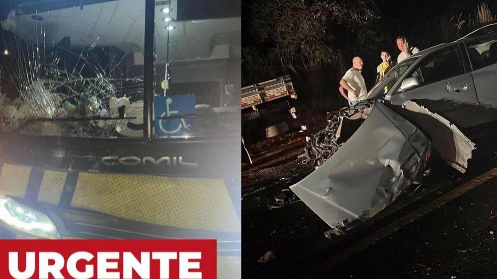 O motorista do veículo leve foi conduzido para o hospital de Nova Olinda na ambulância do município 
