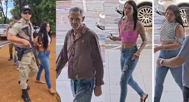 Os criminosos foram localizados e presos pelo 1° BPM após serem identificados pelas imagens da câmera de segurança que mostravam os rostos de todos os integrantes do grupo, Foto: Reprodução/ Alessandro Ferreira.