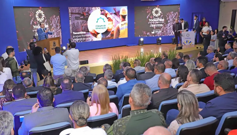 Governador Wanderlei Barbosa abriu o 1º Fórum da Mineração do Tocantins na manhã desta sexta-feira,06.