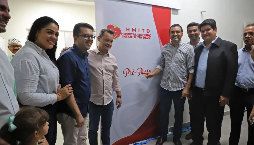 Governador Wanderlei Barbosa durante a entrega dos novos leitos pré-parto no Hospital Materno Infantil Tia Dedé.