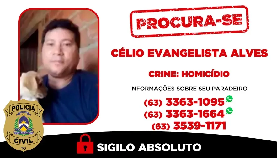 Suspeito foi indiciado por homicídio qualificado mas segue foragido da Justiça.