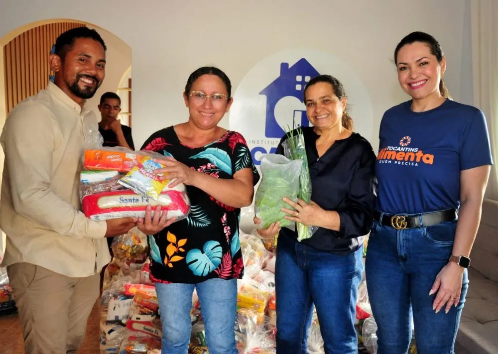 Doações foram encaminhadas a famílias atendidas pelo Instituto Arthur Peterson - IAP CasAzul, localizado no Jardim Aureny IV, região Sul de Palmas.