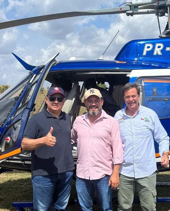 Empresário Nelson, Ex-Governador Sandoval Cardoso e ex ministro Gilson Neto.