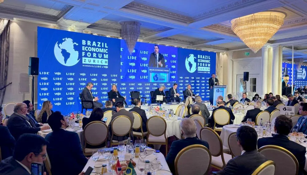 Governador Wanderlei Barbosa apresentou nesta quinta-feira, 23, durante o Brazil Economic Forum promovido pelo LIDE em parceria com a revista Veja, em Zurique, na Suíça, o Programa Jurisdicional de REDD+ do estado