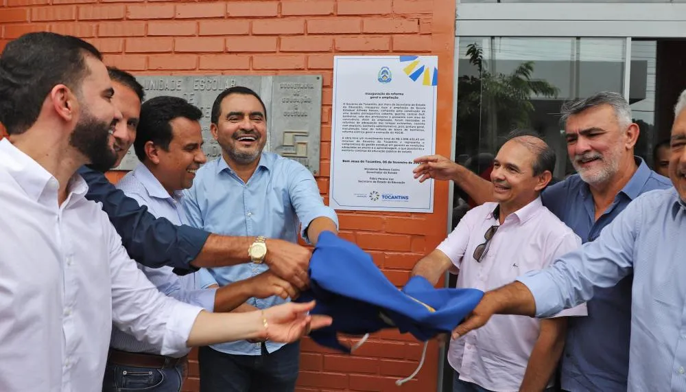 Governador Wanderlei Barbosa inaugura reforma e ampliação da Escola Estadual Alfredo Nasser.