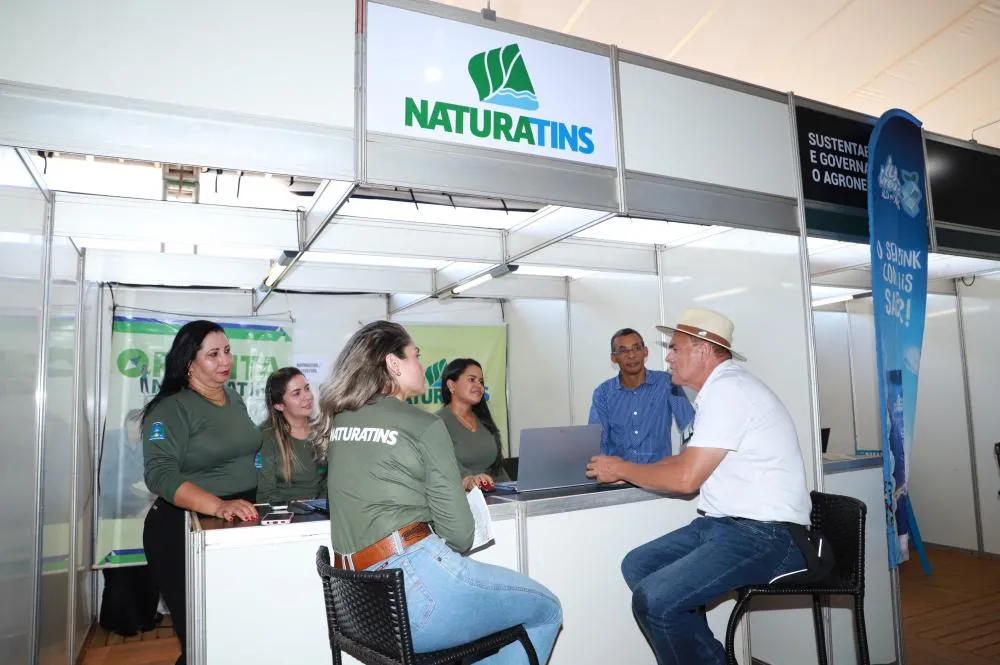 Agropecuarista Wagmar Vítor Pereira visitou a Farm Day e aproveitou para usufruir do atendimento presencial pelo Orienta Naturatins.