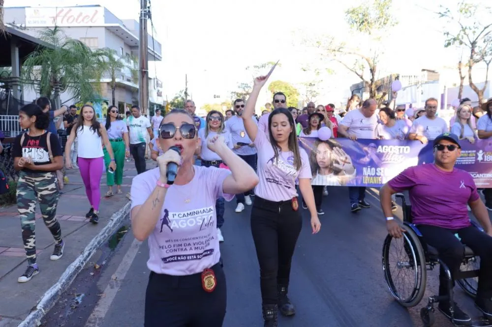 Caminhada Agosto Lilás é um evento de grande repercussão na cidade e que fortalece o combate à violência contra a mulher.