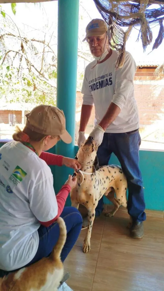 Equipe durante atendimento em residência no distrito Taquaruçu – Divulgação/Semus