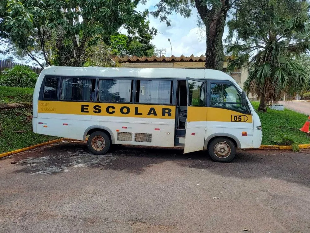 Veículos apresentavam características similares e indicavam a prática de clonagem de veículos destinados ao transporte escolar.