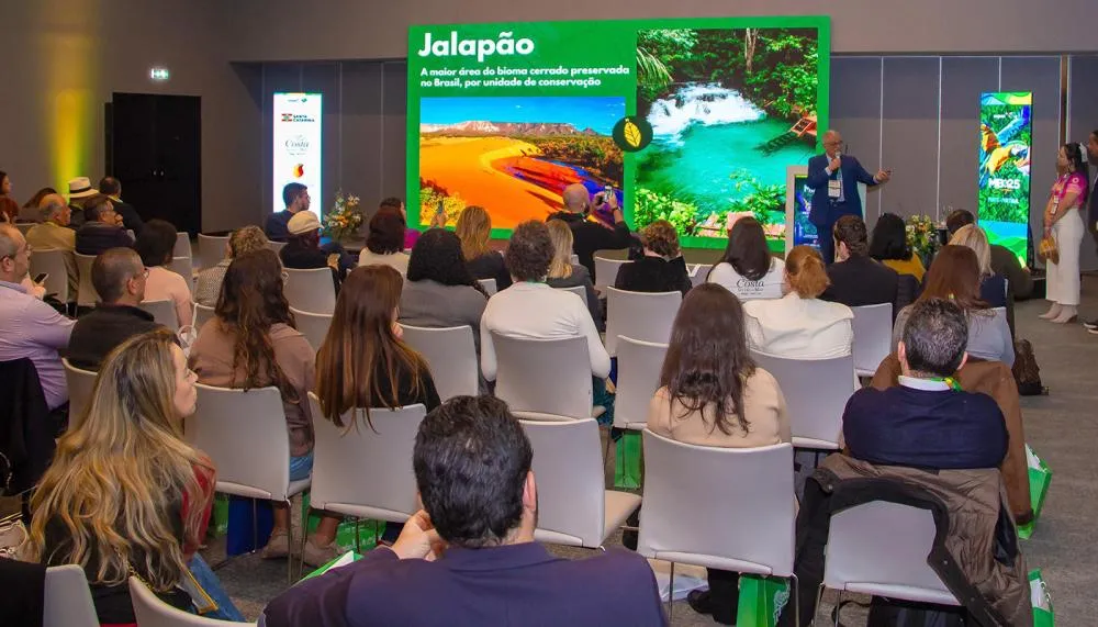 Durante o evento, a equipe tocantinense apresentou os principais atrativos do estado, com foco no turismo de natureza, aventura e cultura.