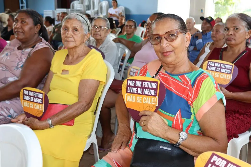 Projeto Abraçando a Mulher Idosa teve como foco a promoção do bem-estar e da autoestima da pessoa idosa, além da prevenção da violência doméstica.
