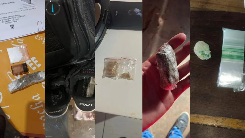 Além de entorpecentes, foram apreendidos nos endereços dos investigados, aparelhos celulares e objetos utilizados para venda de drogas.