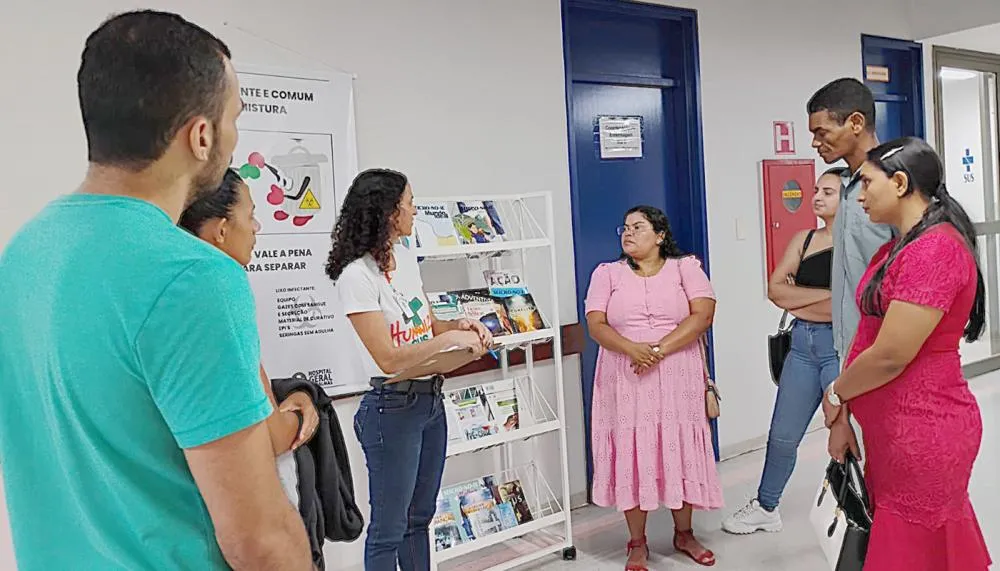 Futuros voluntários conhecem a área de atuação durante o tour pelo HGP.