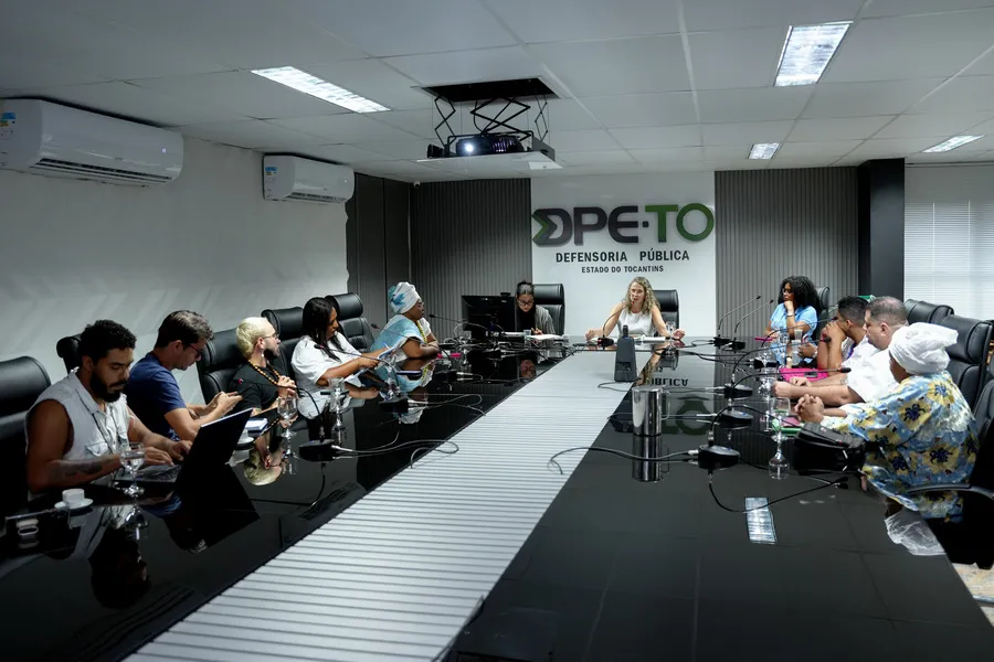 Reunião foi realizada na sede de atendimentos da DPE-TO em Palmas.