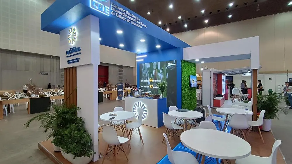 Estande do Governo do Tocantins no Intersolar Summit Brasil Nordeste. 