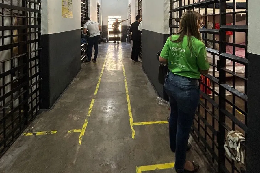 A ação desenvolvida pelo Nadep aconteceo na Unidade Penal Regional de Dianópolis. - Foto: Nadep/ Divulgação DPE-TO