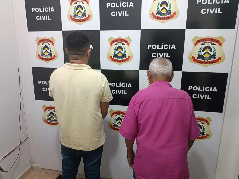 Idoso e o comparsa de 40 anos contam com a ajuda de uma terceira pessoa que se evadiu do local, ao ver os dois sendo presos.