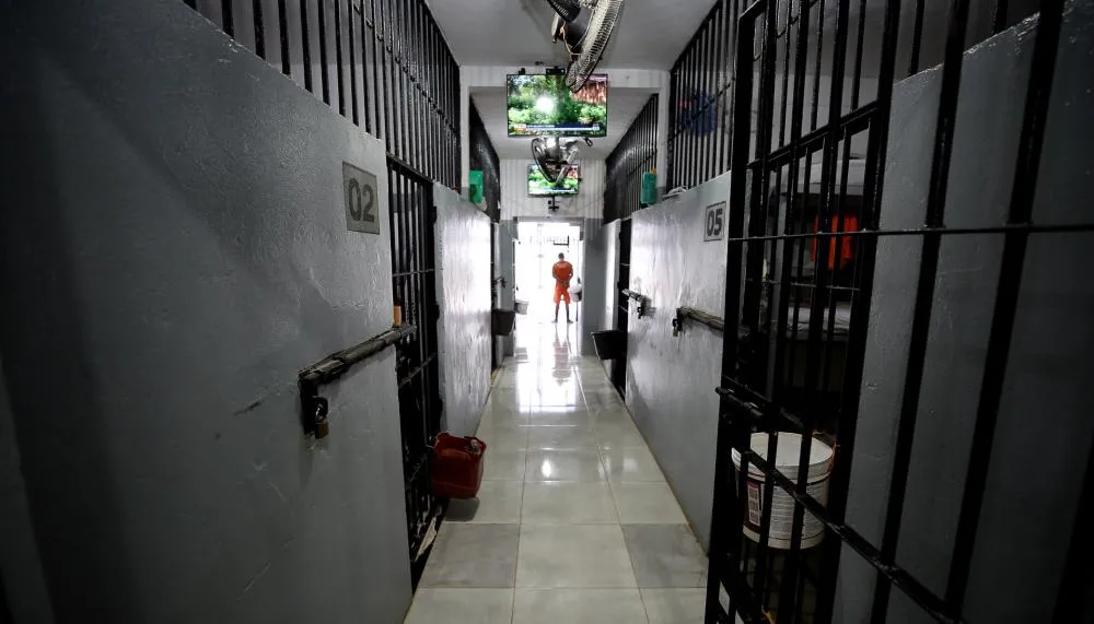 Parte da reforma foi realizada com mão de obra carcerária.
