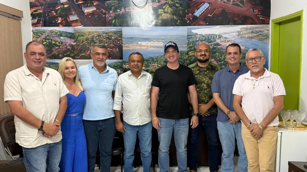 Visita ao prefeito de Aguiarnópolis, Wanderly Santos.