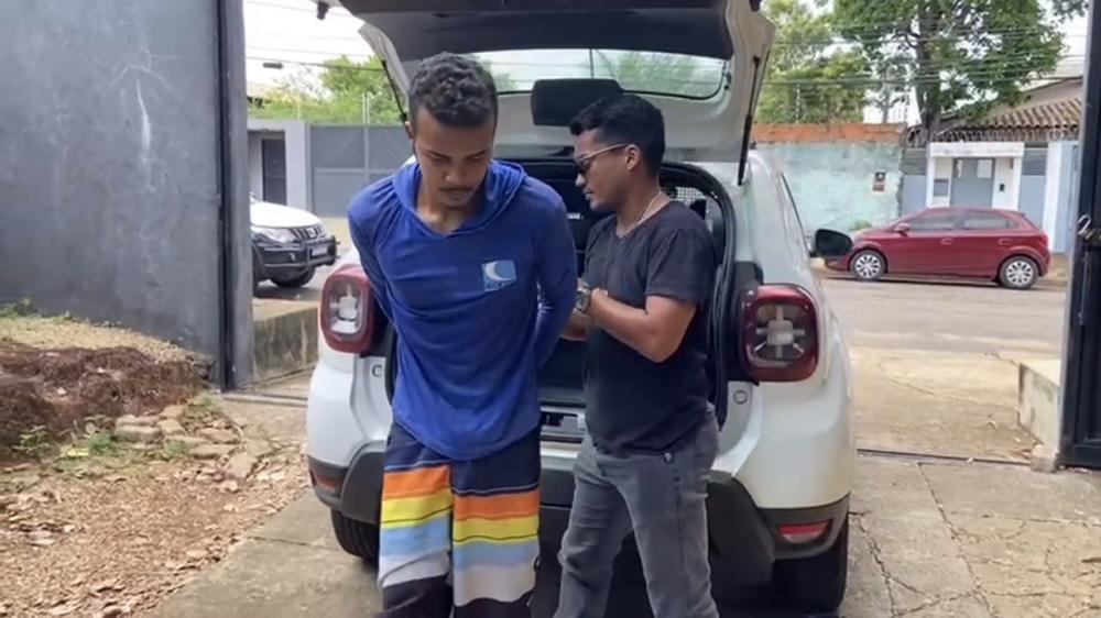 O homem foi localizado e preso no setor Santa Bárbara, em Palmas, Foto-Alessandro Ferreira.