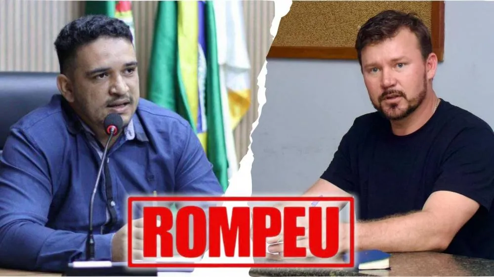 À esquerda, vereador Jarbas (PP); à direita, prefeito Romeu Kalugin — Foto: Montagem/Ilustração