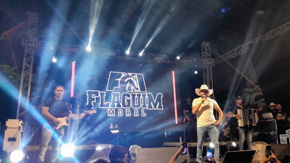 Show cantor Flaguim Moral, Foto-Javan Quixabeira.