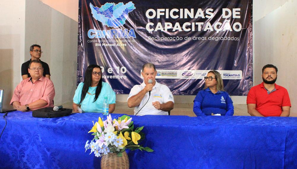 Presidente do Comitê de Bacia, Mario de Sena, destacou a atuação dos membros do comitês na gestão das águas do município