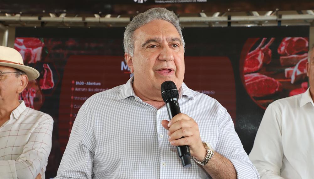 Governador em exercício, Laurez Moreira, destaca a importância do setor agropecuário tocantinense durante o 1° Meat Day, evento promovido pelo Governo do Tocantins 