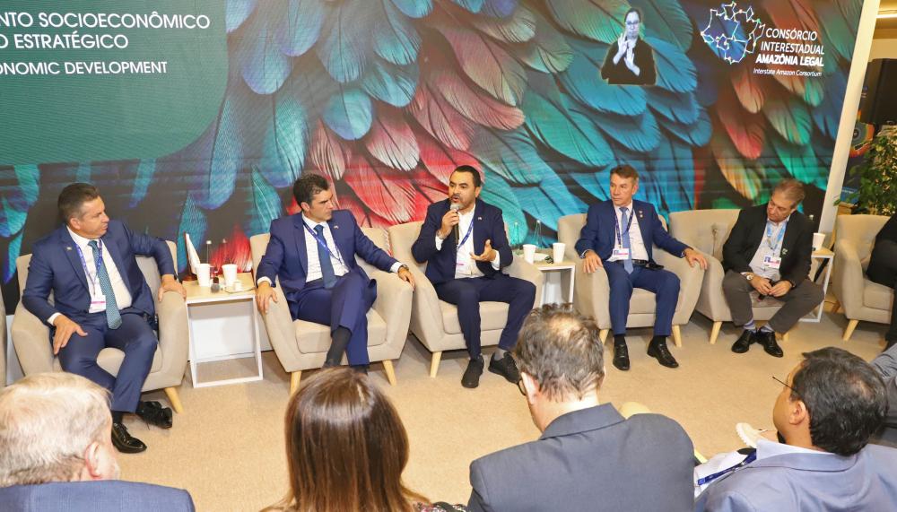 Em painel que envolveu os governadores do Consórcio da Amazônia, Wanderlei Barbosa defendeu o crescimento econômico, de maneira sustentável