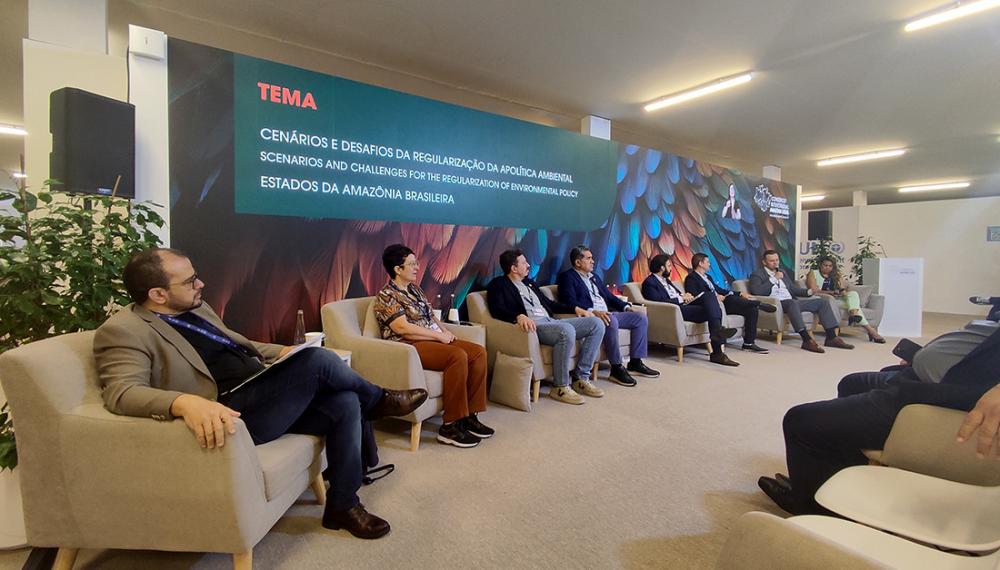 Superintendente de Gestão de Políticas Públicas Ambientais da Semarh, Marli Santos, participou do painel realizado pelo Consórcio Interestadual de Desenvolvimento Sustentável da Amazônia Legal 