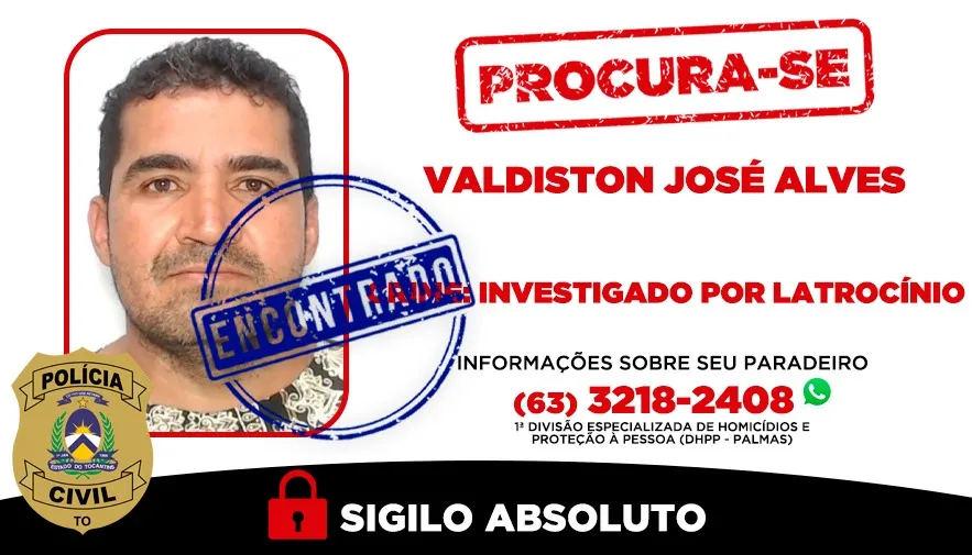 Indivíduo foi encontrado na região de Brejinho de Nazaré após denúncias recebidas pela comunidade.